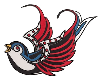 Swallow Bird Large Giant back Patch XL
