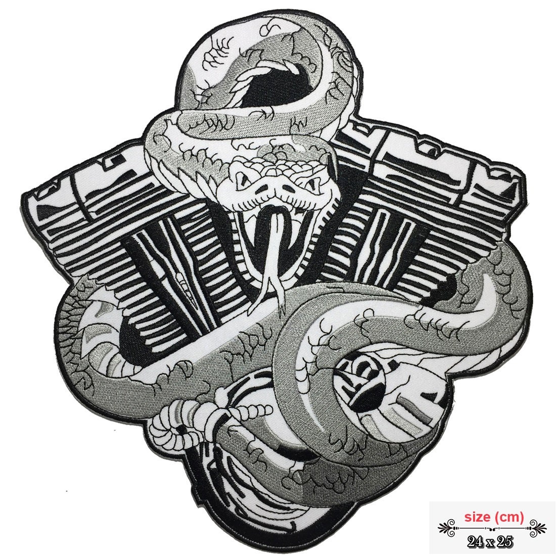 Cobra Snake Rider Large Back Patch XL - Etsy