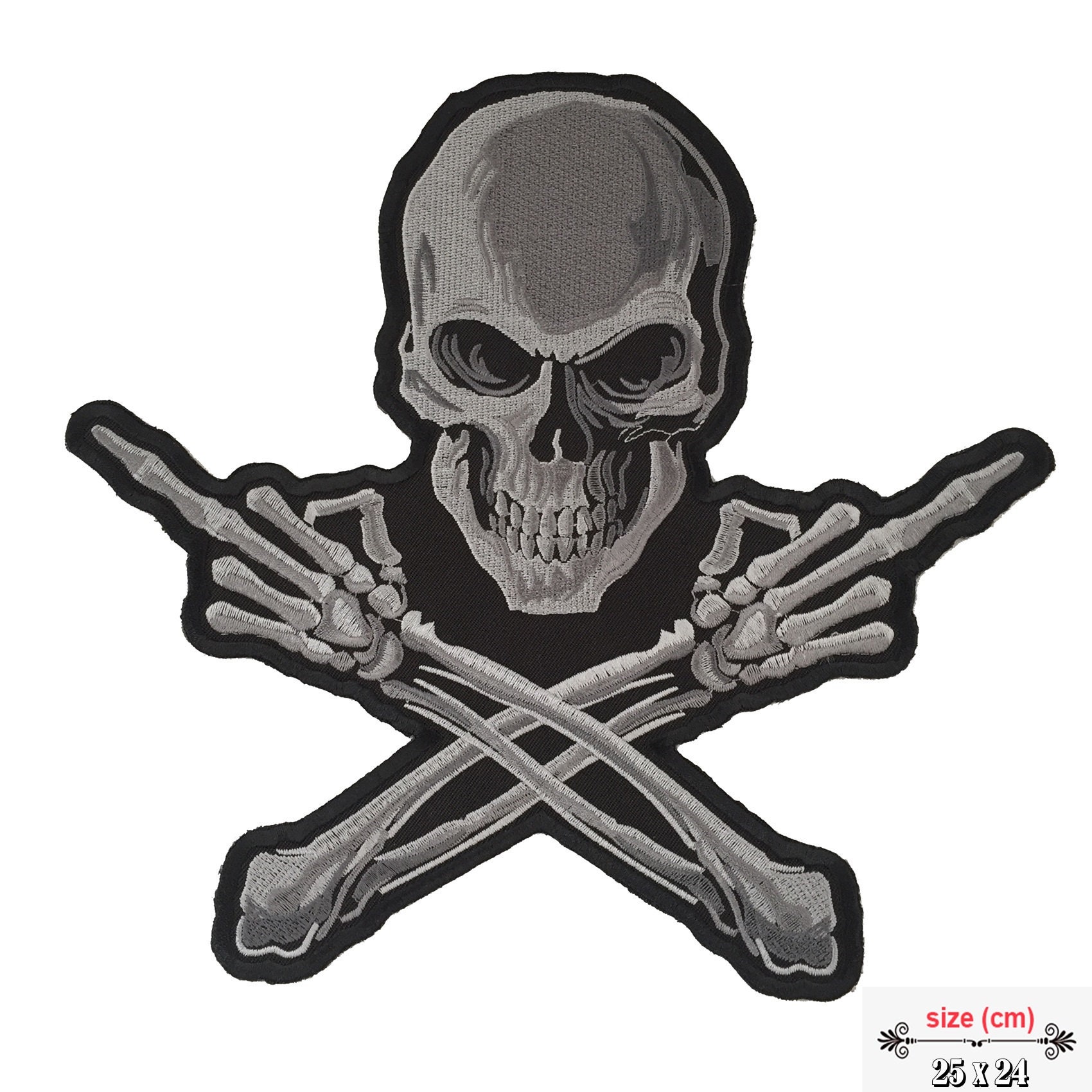 Skeleton Rider FAFO Patch, Large Skull Patches for Biker Jackets by Ivamis  Patches