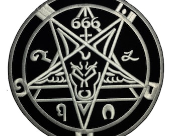 Satan Pentagram 666 Dark Giant Back Patch