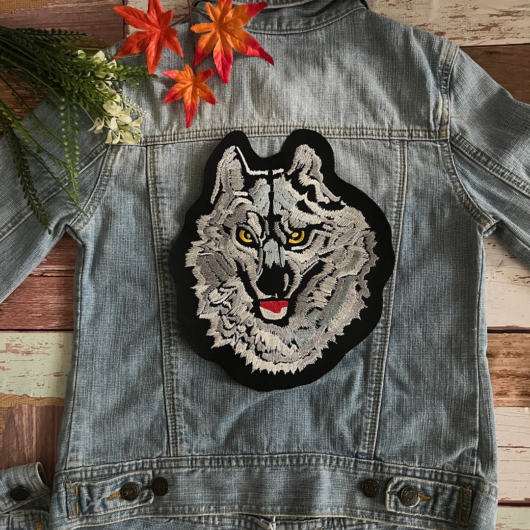 Wild Wolf Biker Large Back Patch XL - Etsy