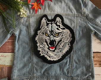 Wild Wolf Biker Großer Rücken Patch XL