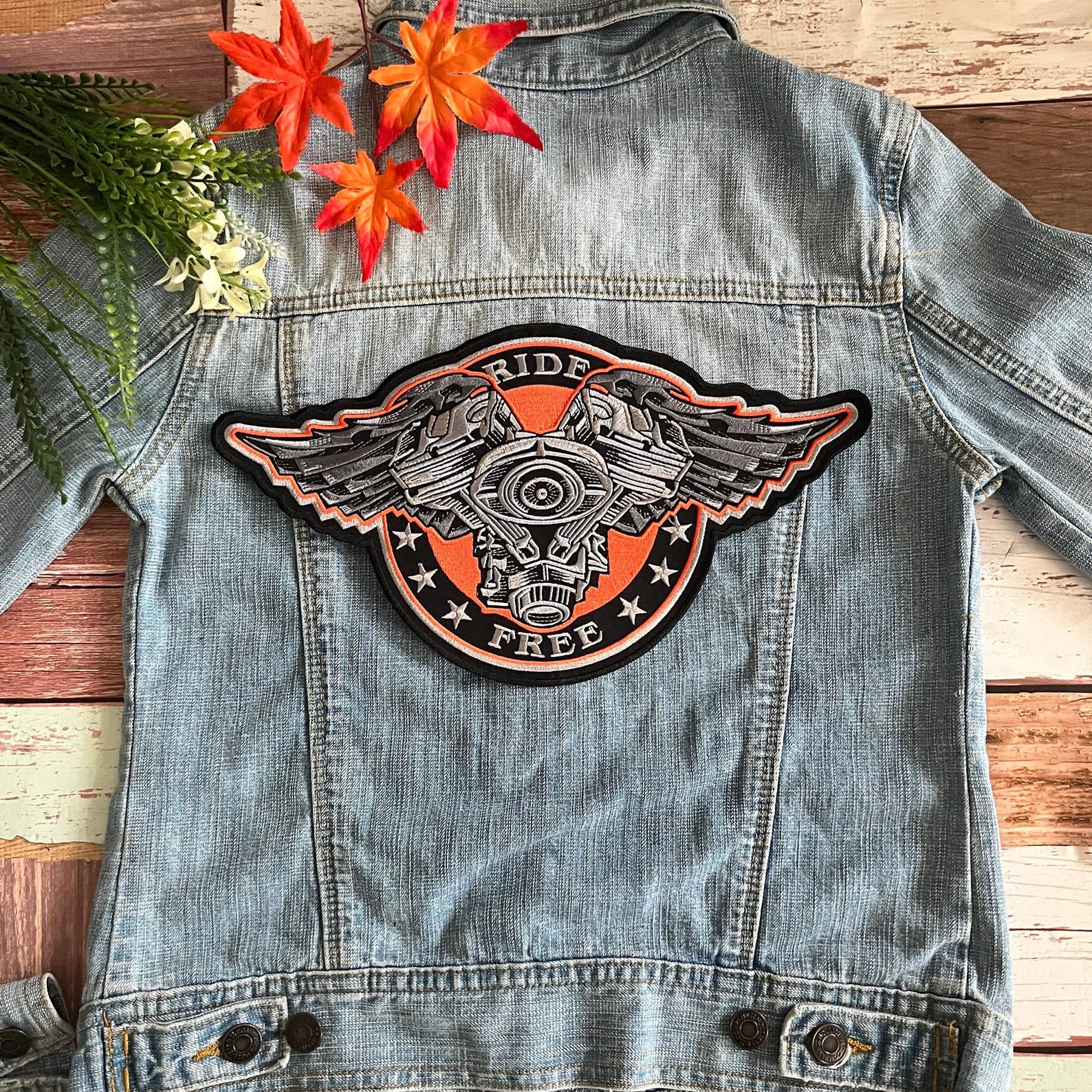 Distance Rider Back Patch Ride Free Motorcycle Giant Large Back Patch XL - Etsy