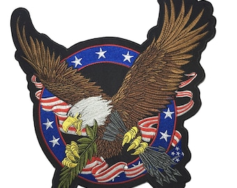 Eagle Hawk Pfeil amerikanische Legende große zurück Patch XL