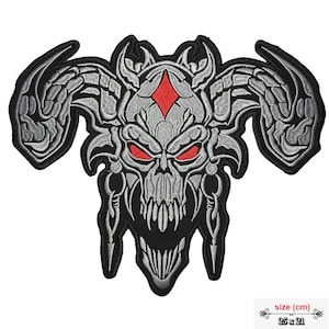 Demonic Red Eyes Evil Large back Patch XL