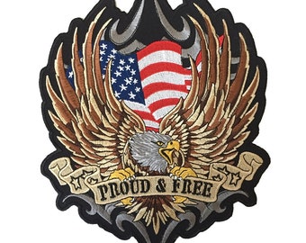 American Eagle Hawk Big Bike Rider Giant back Patch XL