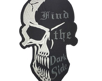 Demon Devil Skull Dark Side Large Giant back Patch XL