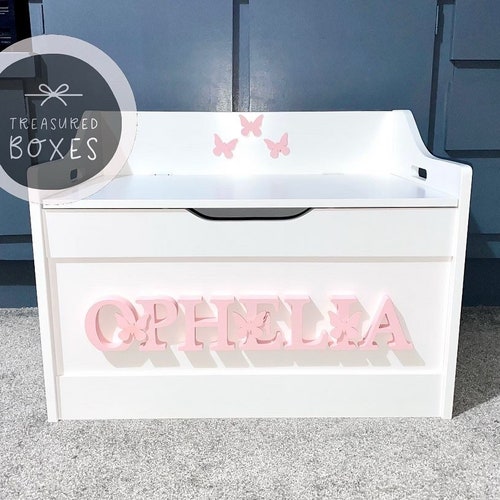 Toy Box Wooden Letters and Names Wall Art Personalised Names Etsy