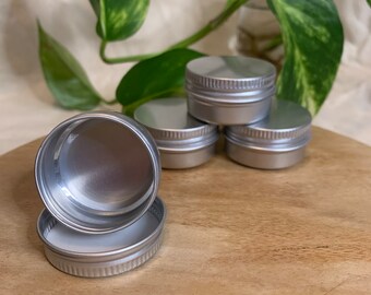 Lip Balm Containers/Pots - 10ml - Aluminium