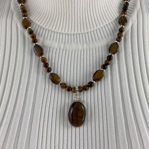 Tiger Eye Pendant Necklace