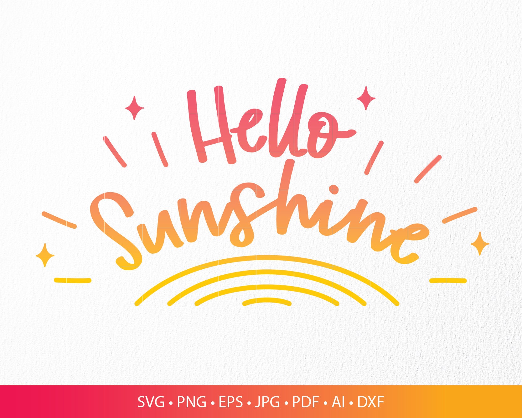 Hello Sunshine SVG, Heart, Summer, Sun Svg, Summer Svg, Hello Svg, Cut