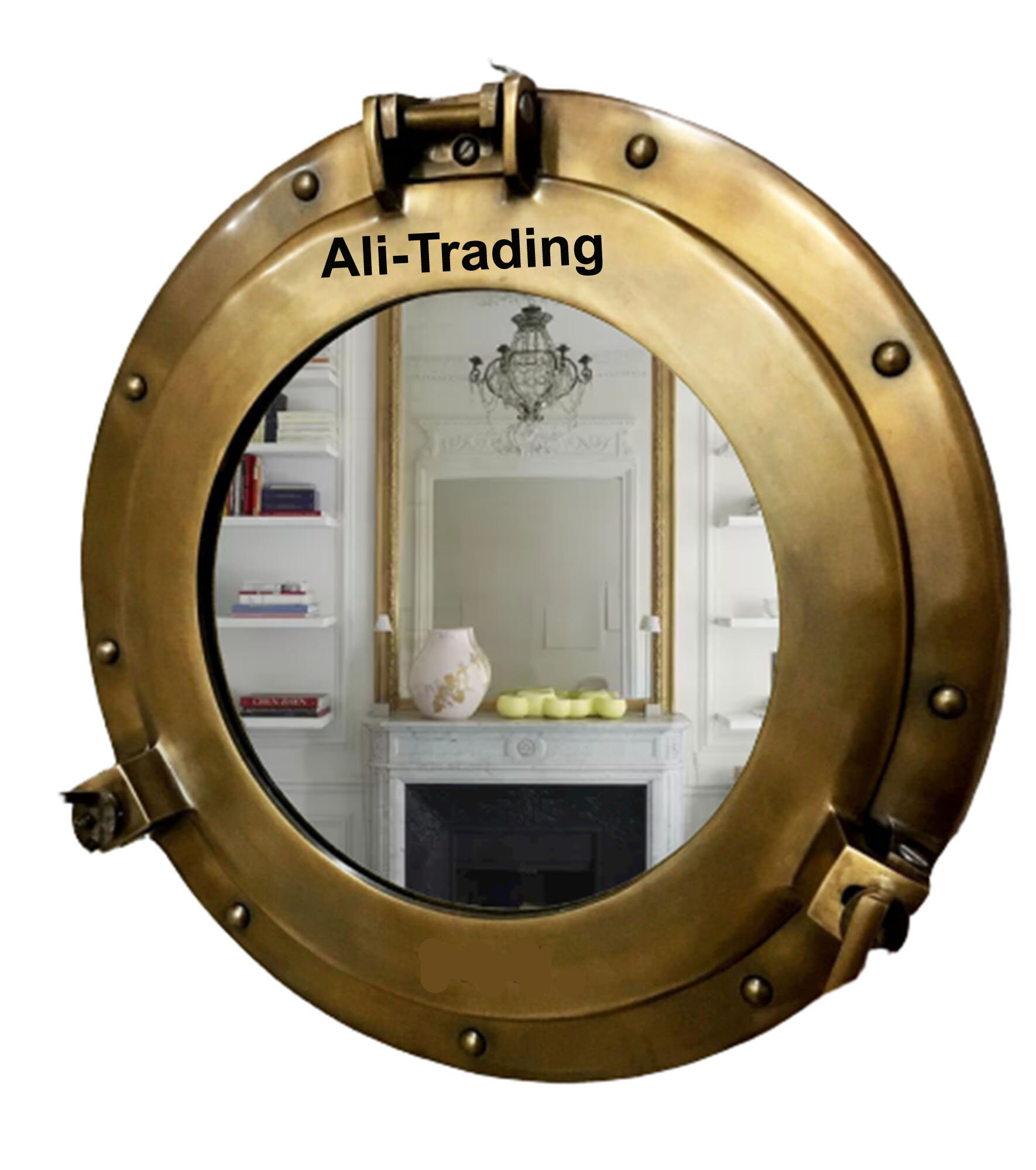 Antique Brass Porthole Window Maritime Nautical Ship Port Etsy