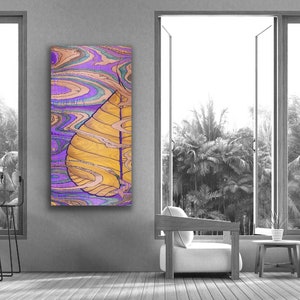 Yoga Art Yoga Studio Bodhi Tree Bodhi Leaf Art Wood Grain Art Buddha Art Playful Art Large Canvas Wall Art Wood Original Wall Decor Art