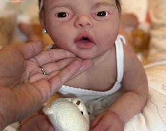 Reborn baby, volledig van siliconen.