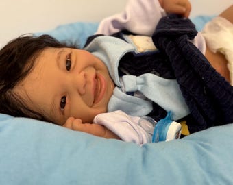 Full Body Silicone Reborn Baby Doll – Hyper Realistic, Hand-Rooted Hair & Handmade (High Quality