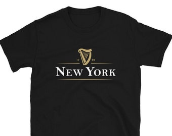 New York Guinness Beer Shirt | Slainte Ireland Beer t-shirt | Irish Gifts Tee | St Patrick's Day Shirt