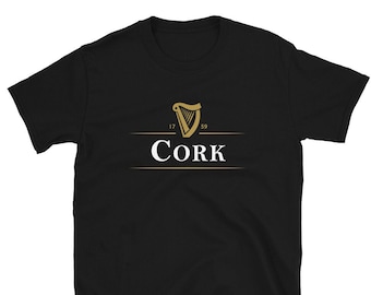 Cork Drinking Ireland T-Shirt, Slainte Irish Beer Shirt, Irish Gifts Tee, St Patrick es Day Shirt