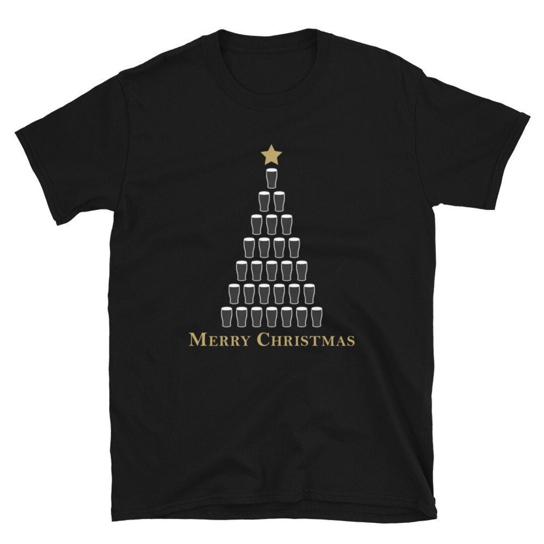 Merry Christmas Ireland Slainte Drink Tshirt Irish Etsy