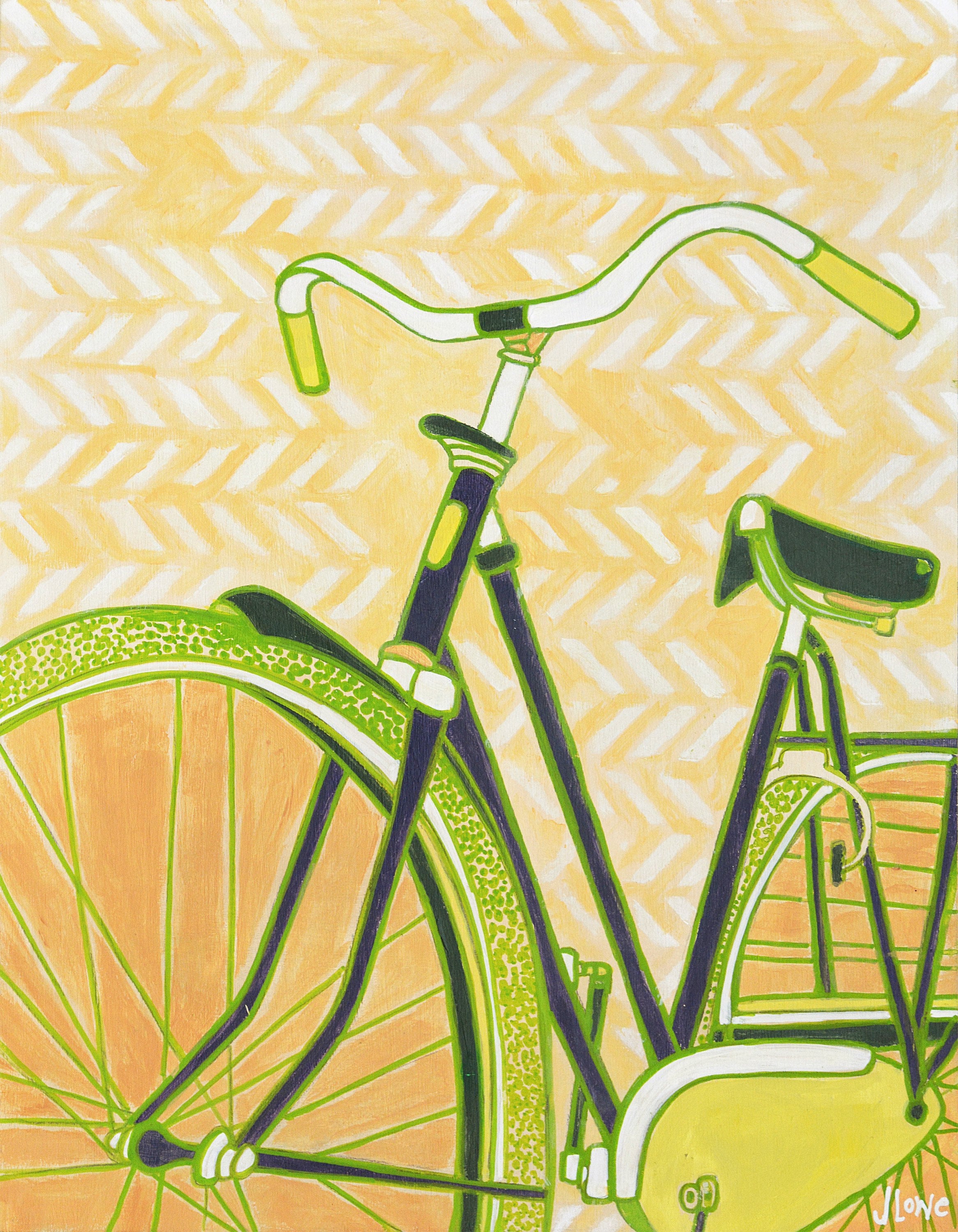 old bike painting