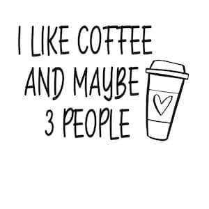 Eu gosto de café e talvez 3 pessoas
