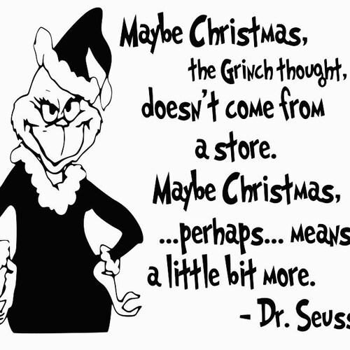 Maybe Christmas Grinch Quote SVG Cut File PNG JPG - Etsy