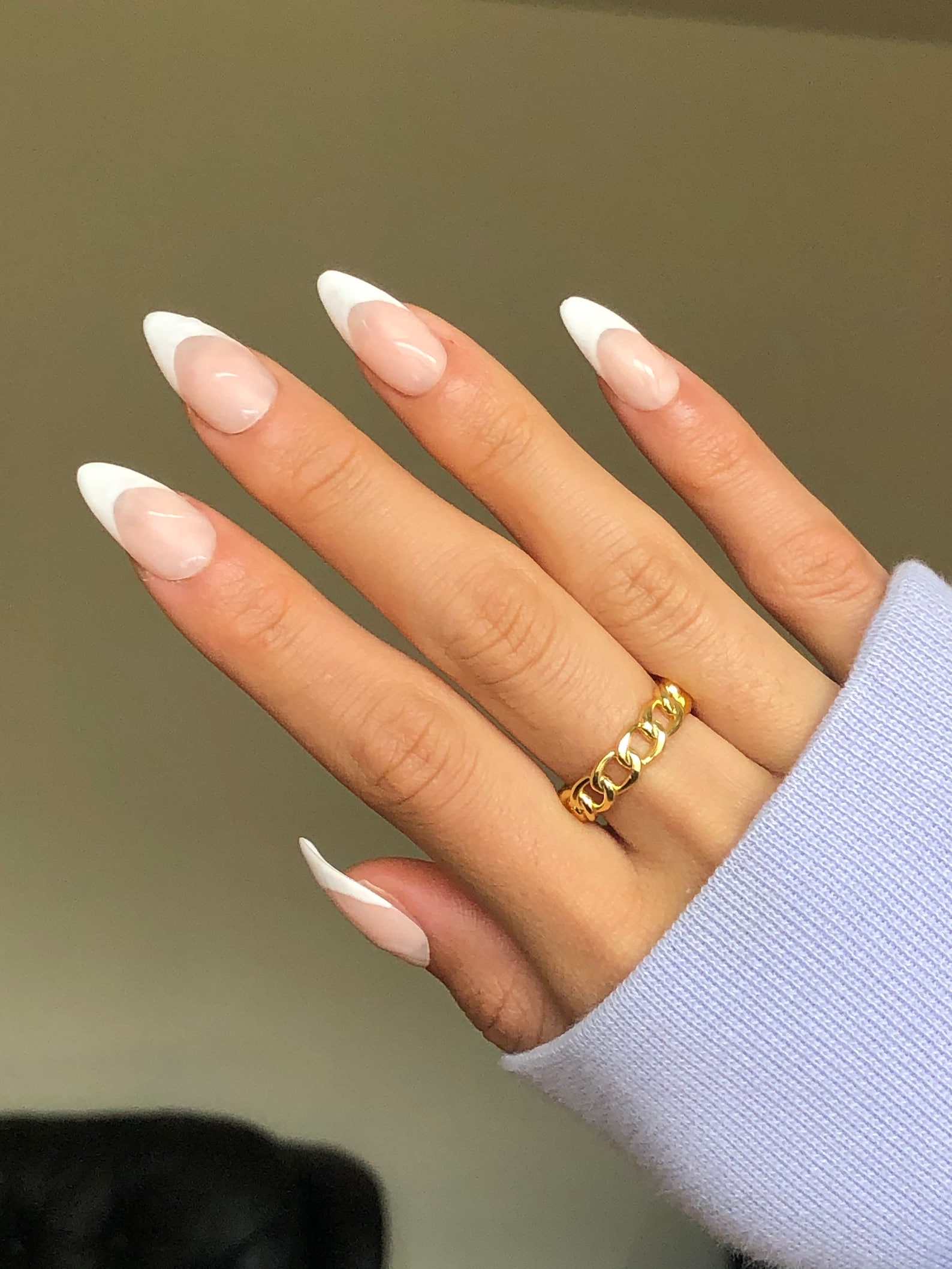 Matte French Tips Press on Nails Etsy