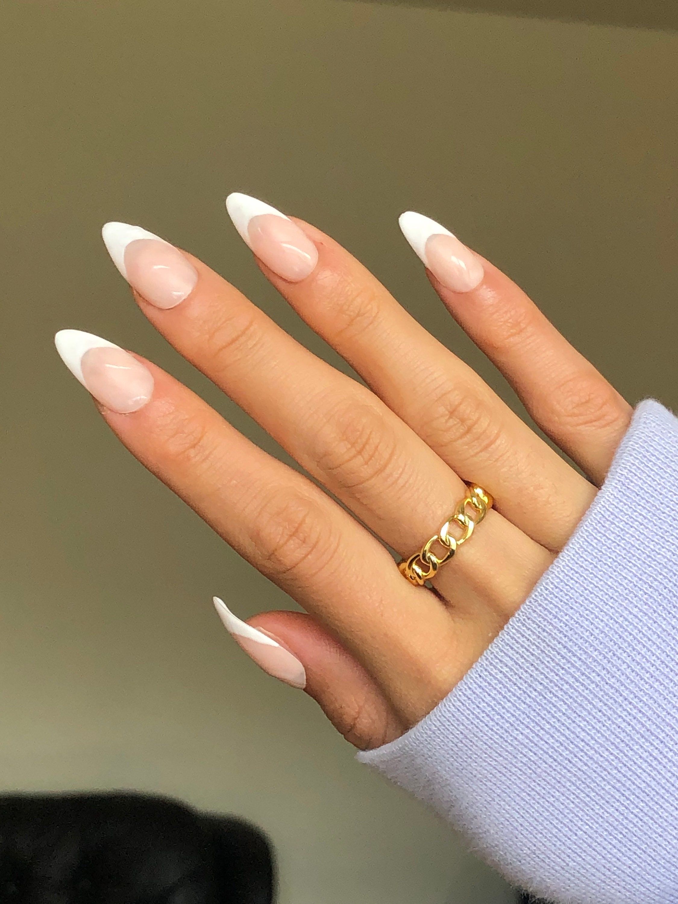 white-matte-french-nails