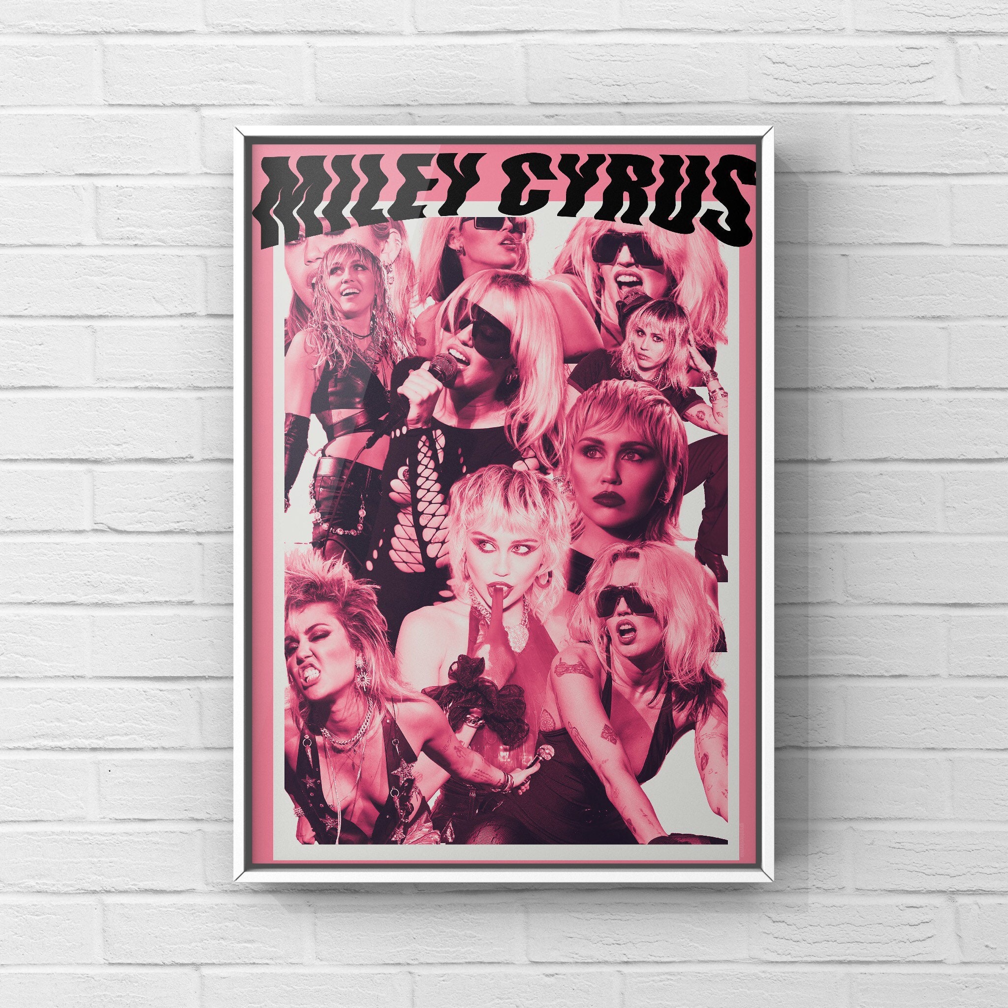 Miley Cyrus Plastic Hearts Album Poster – rsdesignstudio