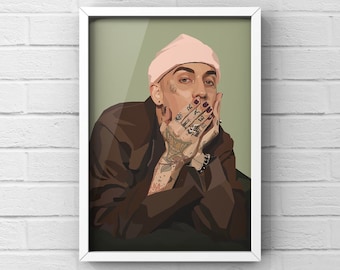 Blackbear digital poster print