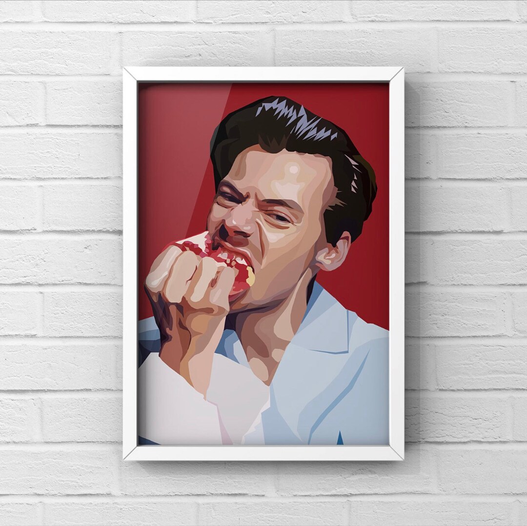 Harry Styles Pomegranate Poster Etsy