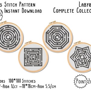 Cross Stitch Pattern - Labyrinth : Complete Collection Pack
