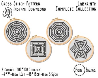 Cross Stitch Pattern - Labyrinth : Complete Collection Pack