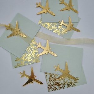 Personalised Aeroplane Invitation Tags | Wedding Invitation | Party Invitation | Passport Invitation