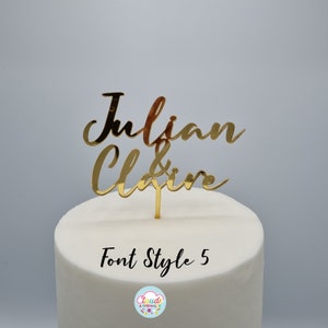 Cake Topper | Personalised | Various Sizes, Colours & Fonts