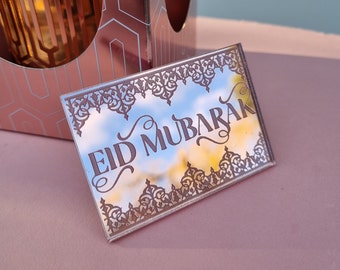 Eid Mubarak Gift Tag | Eid Mubarak Cupcake Topper | Various Colours