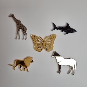 Acrylic Cake Charms | Creature Shapes | Range of Shape, Colour & Quantity Options