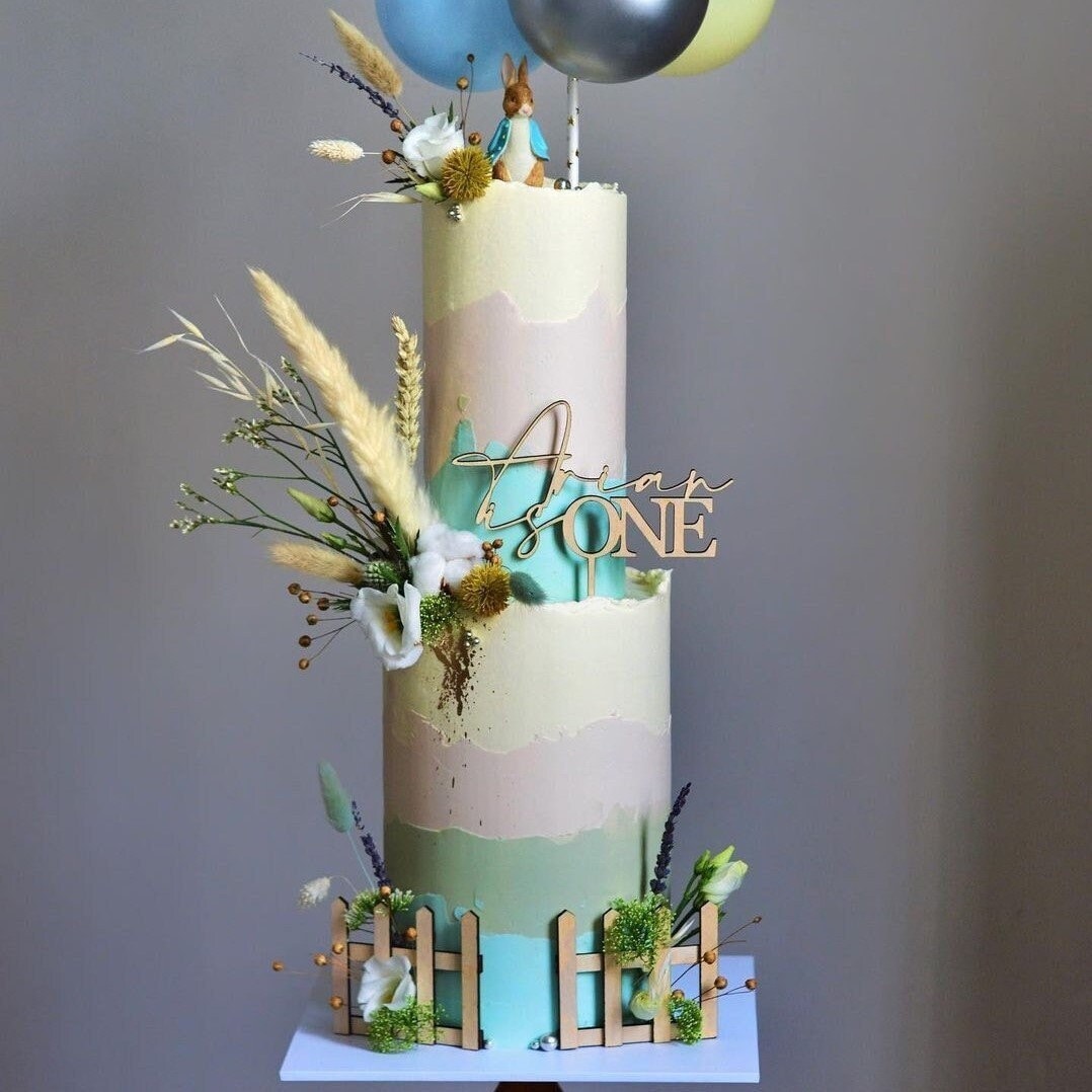 Peter Rabbit Themed Cake Topper and Fences Personalised Etsy UK