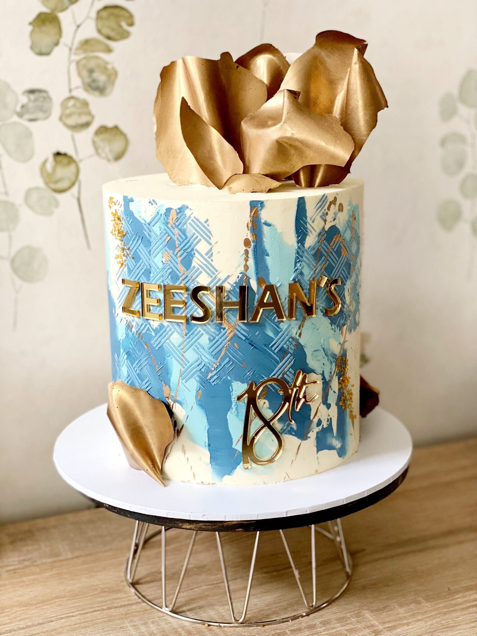 Acrylic Letters Name and Age Cake Charms | Personalised | Various Colours