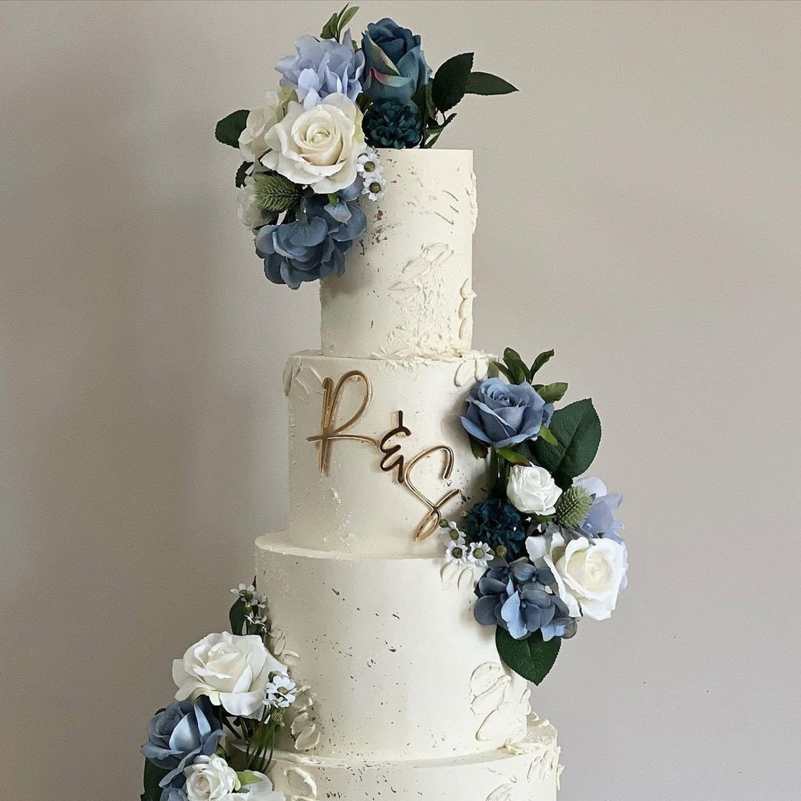 Double Initial Cake Charms Wedding Initials Personalised Etsy