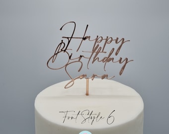Cake Topper | Personalised | Various Sizes, Colours & Fonts