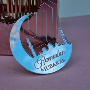 Ramadan Mubarak Cake Charm | Bento Cake Charm | Eid Mubarak Cake Charm | Ramadan Mubarak Cupcake Topper | Various Colours
