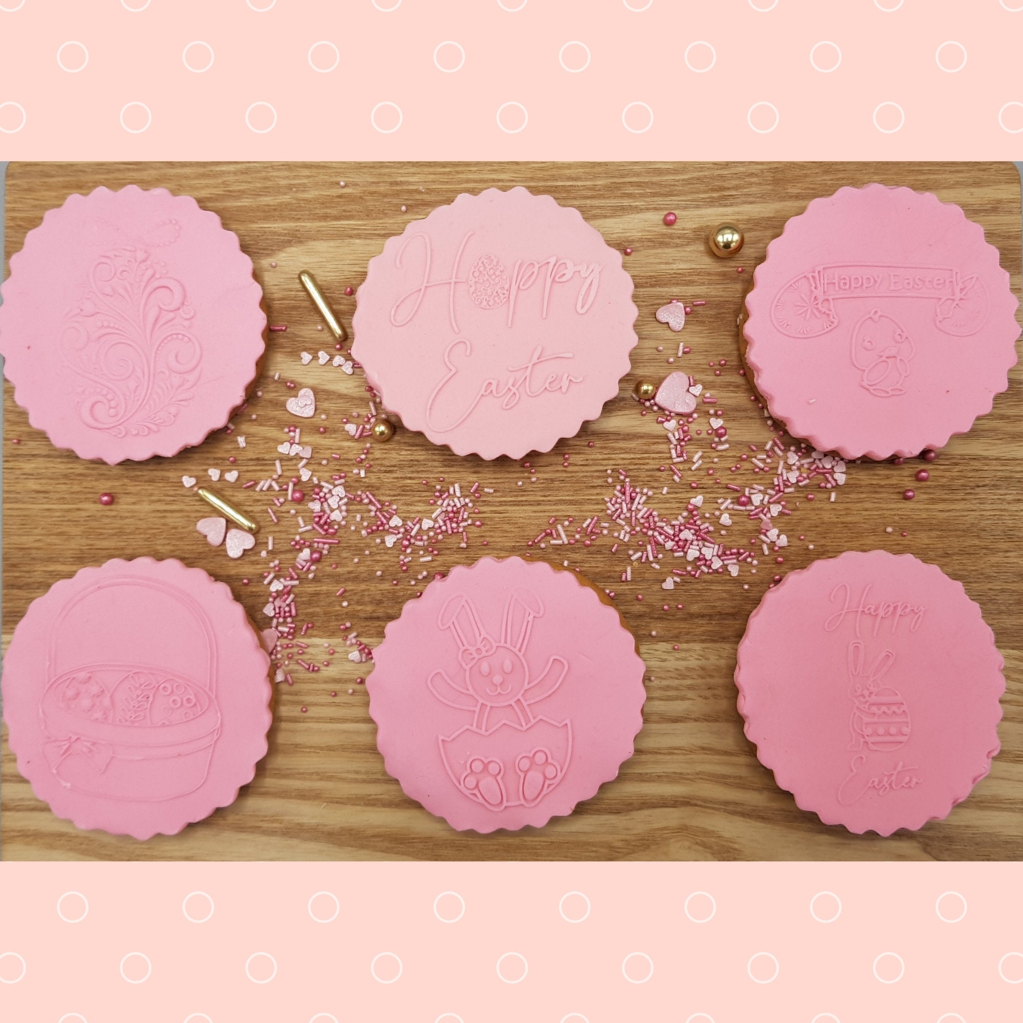 Easter Egg Raised Debossing Embosser for Fondant Cupcakes and Etsy Israel