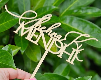 Personalised Mehndi Cake Topper | Dholki Decor