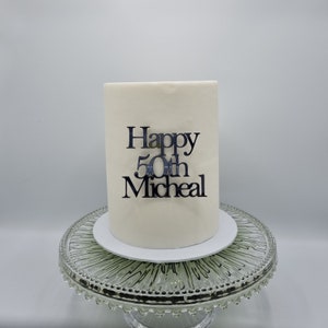 Cake Charms | Personalised | Various Sizes, Colours & Fonts