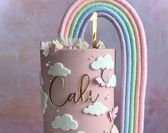 Adorno con nombre y número / Personalizado / Acrílico / Varios tamaños y colores