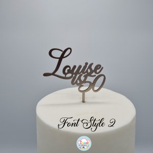 Cake Topper | Personalised | Various Sizes, Colours & Fonts
