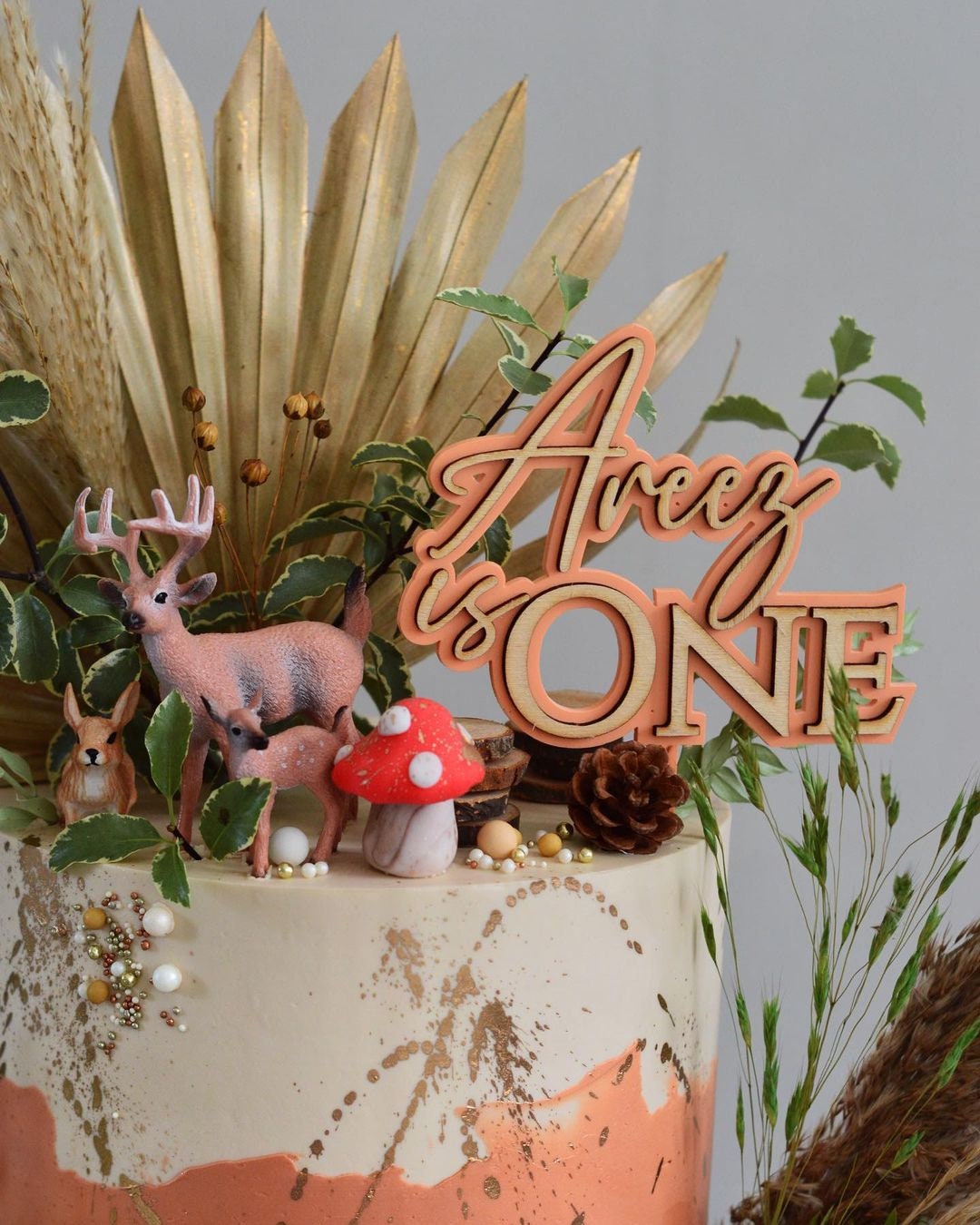 Double Layer Cake Topper | Name is Age | Personalised | Various Sizes ...