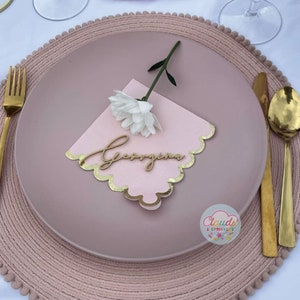 Acrylic Place Settings | Personalised | Various Colours