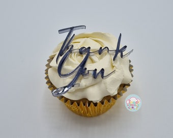 Mini Cupcake Toppers | Personalised | Various Sizes, Colours & Fonts