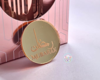 Ramadan Mubarak Gift Tag | Ramadan Mubarak Cupcake Toppers | Various Sizes, Colours